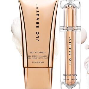 JLo Beauty Gel Cream Cleanser and Serum Set New Full Size